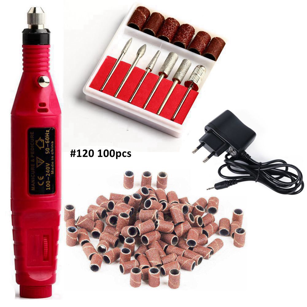 Electric Nail Drill Manicure Machine Set Mill Cutter Nail Bits for Removing Gel Varnish Diamond Milling Cutter for Manicure Burr