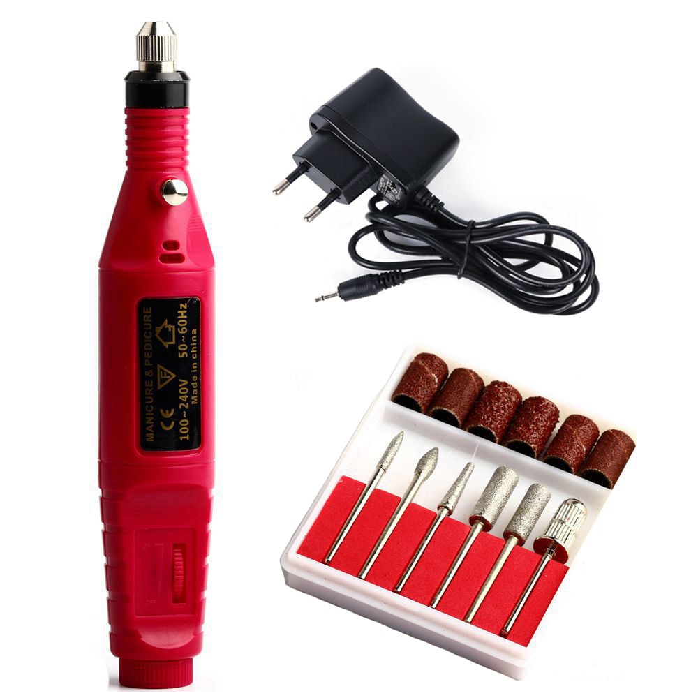 Electric Nail Drill Manicure Machine Set Mill Cutter Nail Bits for Removing Gel Varnish Diamond Milling Cutter for Manicure Burr