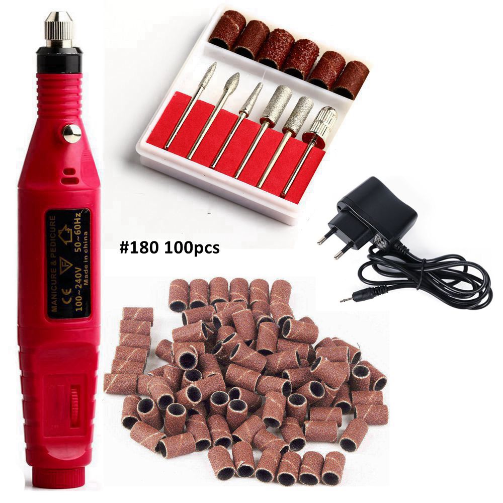 Electric Nail Drill Manicure Machine Set Mill Cutter Nail Bits for Removing Gel Varnish Diamond Milling Cutter for Manicure Burr