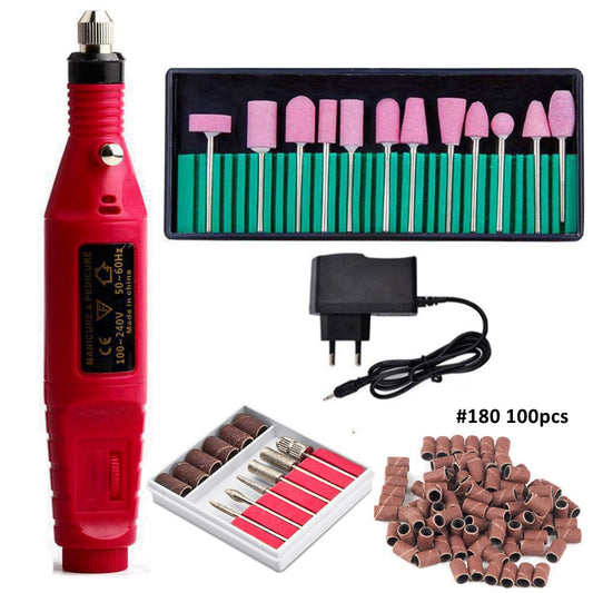 Electric Nail Drill Manicure Machine Set Mill Cutter Nail Bits for Removing Gel Varnish Diamond Milling Cutter for Manicure Burr
